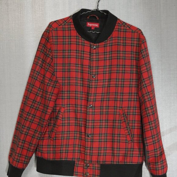 Supreme Plaid Bomber Jacket